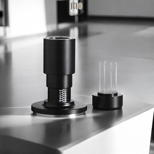 تامبر اسود ومفكك للقهوة ، مقاس 53 و 58