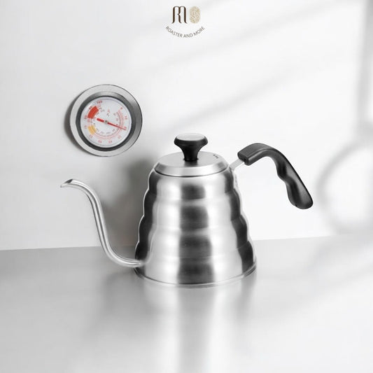 ابريق تقطير مع مقياس حرارة ، السعة 1 لتر