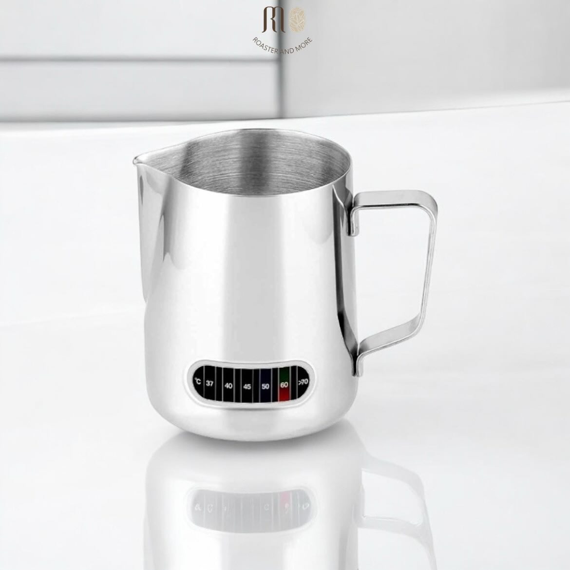 بيتشر حليب ستيل ، بمقياس حرارة