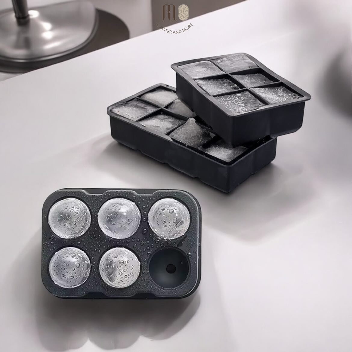 قالب صناعة ثلج ، بشكل دائري ومربع